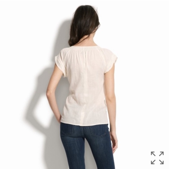 Madewell Farmstand Popover in Ivory - Picture 3 of 10